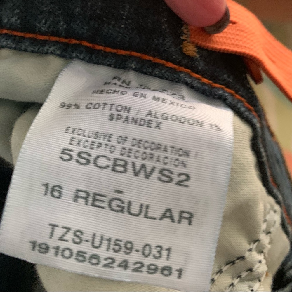 Wrangler kids jeans size 16 regula - Picture 4 of 4